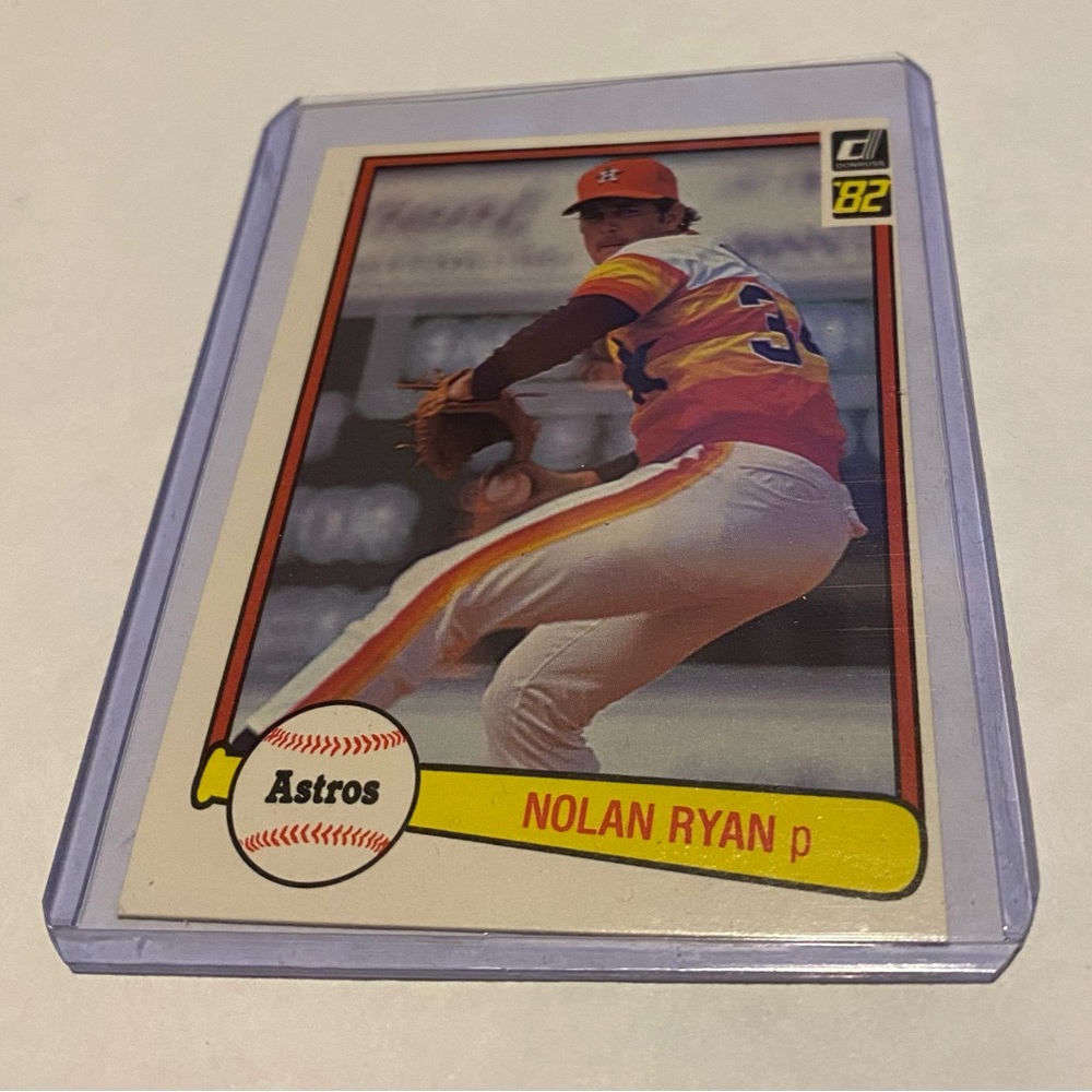 Nolan Ryan 1982 Donruss Baseball Card # 419 Vintage Collectible